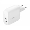 Belkin BOOST CHARGE™ Duální 40W USB-C Power Delivery nástěnná nabíječka, bílá WCB006vfWH