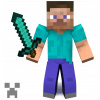 CUKROVÁ TLAČ jedlý obrázok na tortu Cukrová hmota Minecraft 15 + MENO TEXT