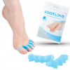 Oddeľovač prstov na deň a noc FootLove, univerzálna veľkosť, modrá farba, 2 ks