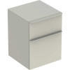 Geberit Smyle Square Bočná skrinka závesná,dve zásuvky, 450x600x470mm,pieskovosivá lesklá GEB 500.357.JL.1