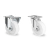Príplatok za neštandardné kolieska pre rollkontajner, 2 otočné a 2 pevné kolieska, ø 125 mm