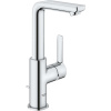 GROHE Lineare páková umývadlová batéria s otočným výtokom, s odtokovou súpravou s tiahlom, výška výtoku 231 mm, chróm, 23296001