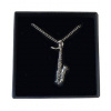 Music Gift Company Řetízek s přívěškem - saxofon v dárkové krabičce