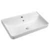 AQUALINE ZEN keramické umývadlo nábytkové 80x45cm, biela 3080