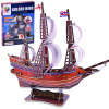 mamido 3D puzzle loď Golden Hind 108 dielikov priestorové puzzle ZA2600