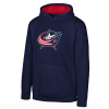 Outerstuff Dětská mikina Columbus Blue Jackets NHL Prime Po Flc Hood -Home Veľkosť: Detské M (9 - 11 rokov)