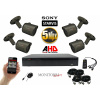 Monitorrs Security 5 MPix AHD kamerový set 4 kanálový