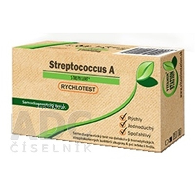 VITAMIN STATION Rýchlotest Streptococcus A samodiagnostický test z hrdla, 1x1 set, 5999563220213