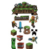 CUKROVÁ TLAČ jedlý obrázok na tortu Cukrová hmota MINECRAFT HRA CREEPER zdarma