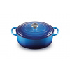 Le Creuset - Liatinový hrniec oválny s pokrievkou 29 cm/4,7 l azúrový