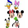 CUKROVÁ TLAČ jedlý obrázok na tortu Cukrová hmota Myšiak Mickey Pluto Donald 46