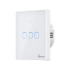 SONOFF T2EU3C-TX TX Séria Wi-Fi a RF 433 MHz nástenný vypínač, 3-kanálový (EU typ)