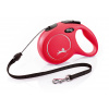 Vodítko Flexi New Classic M lanko 8m/20kg červená