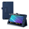 Kožený obal Acer Iconia One 8 (B1-810) – Stand – tmavo-modrá