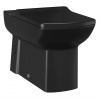 CREAVIT LARA WC misa pre kombi, spodný/zadný odpad, 35x64cm, čierna mat LR360-11SM00E-0000