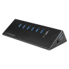 LC Power LC-HUB-ALU-2B-7 6 portů USB 3.0 hub čierna; LC-HUB-2B-7