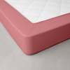Jednofarebná perkálová napínacia plachta, hĺbka rohov 40 cm ružové drevo 140 Blancheporte