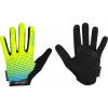 rukavice FORCE MTB ANGLE letní, fluo-modré Velikost: S