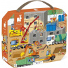 Janod Janod Puzzle v kufríku Na stavbe 36 ks J02604