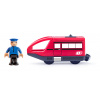 Woody 91908 Moderná elektrická mašinka - červená