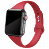 eses Slim silikónový remienok pre Apple Watch 42 mm/44 mm/45 mm/46 mm/49 mm Farba: červená