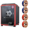 Creality 3D K1C 3D tlačiareň/AI kamera/600 mm/s rýchlosť tlače, možno tlačiť spotrebný materiál z uhlíkových vlákien, K1C Bayern Munich Edition, červené+ 2*1KG modré vysokorýchlostné PLA vlákno+ 2*1KG