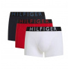 Pánske boxerky Tommy Hilfiger Cotton 3P - medium red/tommy white/desert sky - Viacfarebný (M)