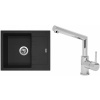 Set Sinks (dřez Linea 600 Granblack 30 + baterie Mix 350 P Chrom - lesklý) LI60030NMI350P