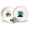 Thun Detská jedálenská súprava Krtko a loďka 3 ks