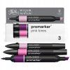 PROMARKER SADA 3 RUŽOVÉ ODTIENE Winsor & Newton