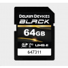 Delkin SDXC BLACK Rugged UHS-II R300/W250 (V90) 64GB (new)