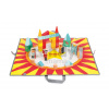 Janod drevené kocky na podložke Cirkus Kubix 08079