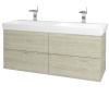 Dreja Umývadlová skrinka VARIANTE SZZ4 130 pre úmyvadlo Laufen Pro S - D05 Oregon / D05 Oregon