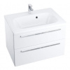 Ravak CHROME II SD 800 umývadlová skrinka biela/biela lesklá,do kúpeľne + vešiak X000000922