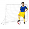 Ecotoys oceľová futbalová bránka so sieťou 180x122x61cm - biela Ecotoys