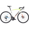 Cestný bicykel Trek Domane SL 5 - Era White/Glowstick/Coral Fade 58