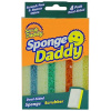 Obojstranná viacfarebná špongia na čistenie Scrub Daddy, 4 ks