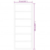 vidaXL Posuvné dvere s kovaním ESG sklo a hliník 76x205 cm - Čierna - 26642-167926
