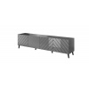 Cama Meble Tv stolík ABETO 200 grafit mat/grafit lesk drevo 200 cm x 52 cm x 41.6 cm