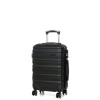Malý kabínový kufor s expandérom ABS, TSA 40l Worldline 628 čierna
