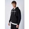 Pánska mikina Champion Logo Zip Hoodie 219205 KK001 Farba: Čierna, Veľkosť: M