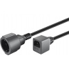 PremiumCord Prodlužovací přívod 230V s EURO konektorem C14 (IEC connection) , 20cm