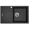 Kuchynský drez Sinks Linea 780 Metalblack 74, s otvorom, pravý SIGLI780480N74