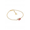 Strieborný pozlátený náramok Konges Sløjd 24K GOLD PLATED CHERRY BRACELET KS102266 zlatá ONE SIZE