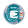 Kotúč rezný diamantový Turbo Grind Cut, 125x2,2mm, suché a mokré rezanie, EXTOL INDUSTRIAL