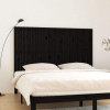 vidaXL Nástenné čelo postele čierne 185x3x110 cm masívna borovica