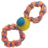 Preťahovadlo DOG FANTASY osmička farebné + tenisák vzor 2 - 27 cm