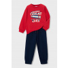 Detská bavlnená tepláková súprava Mayoral 3882.5D.Mini.PPY2 červená 122