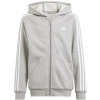 Adidas 3 Stripes FL Full-Zip Hoodie Jr IS3241 (188659) 164 cm