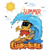 CUKROVÁ TLAČ jedlý obrázok na tortu Cukrová hmota GARFIELD MAČKA 1 + MENO